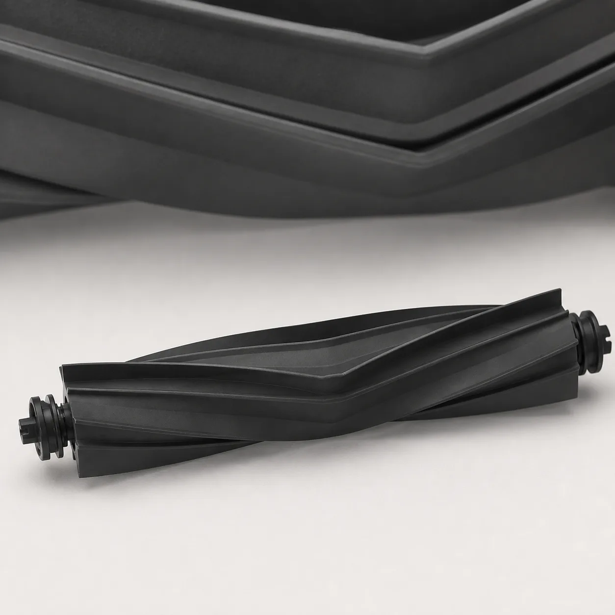 برس اصلی لاستیکی مشکی Dreame L10s Ultra Gen 2 با تیغه‌های V شکل