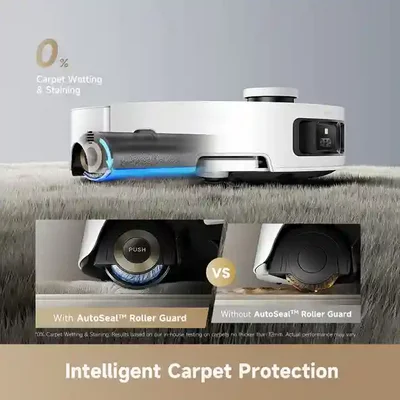 محافظت هوشمند فرش دریم Aqua10 Ultra Roller محافظ رولر AutoSeal جارو Dreame Aqua10 Ultra برای جلوگیری از خیسشدن فرش