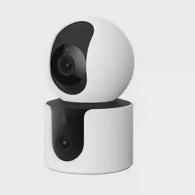 طراحی دو دوربینه شیائومی C300 Dual نمای سهرخ دوربین دو لنزه Xiaomi C300 Dual با بدنه سفید گردان