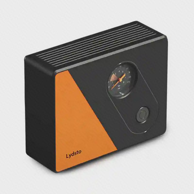 پمپ باد قابل حمل Lydsto Compressor YM-CQB02 نمای سهرخ پمپ باد شیائومی Lydsto Compressor YM-CQB02 مشکی و نارنجی