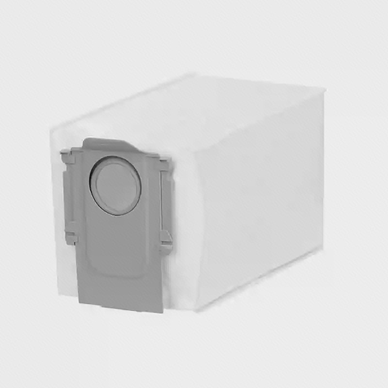 پاکت زباله سفید Roborock QR 598 با دهانه پلاستیکی خاکستری