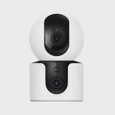 دوربین نظارتی Xiaomi C300 Dual سفید با دو لنز روی هد و پایه