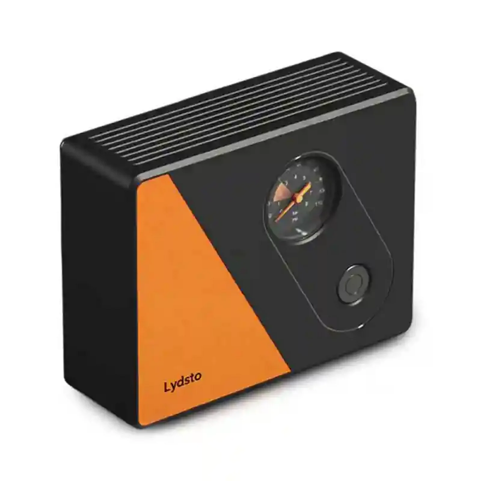 پمپ باد قابل حمل Lydsto Compressor YM-CQB02 نمای سهرخ پمپ باد شیائومی Lydsto Compressor YM-CQB02 مشکی و نارنجی