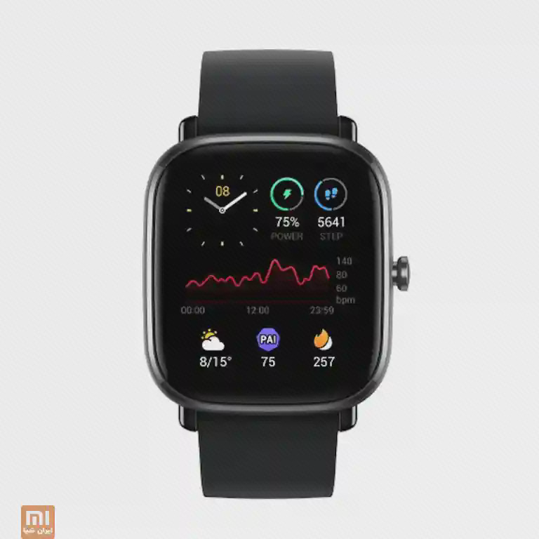 ساعت هوشمند شیائومی Amazfit GTS 2 Mini مشکی با نمایشگر سلامت