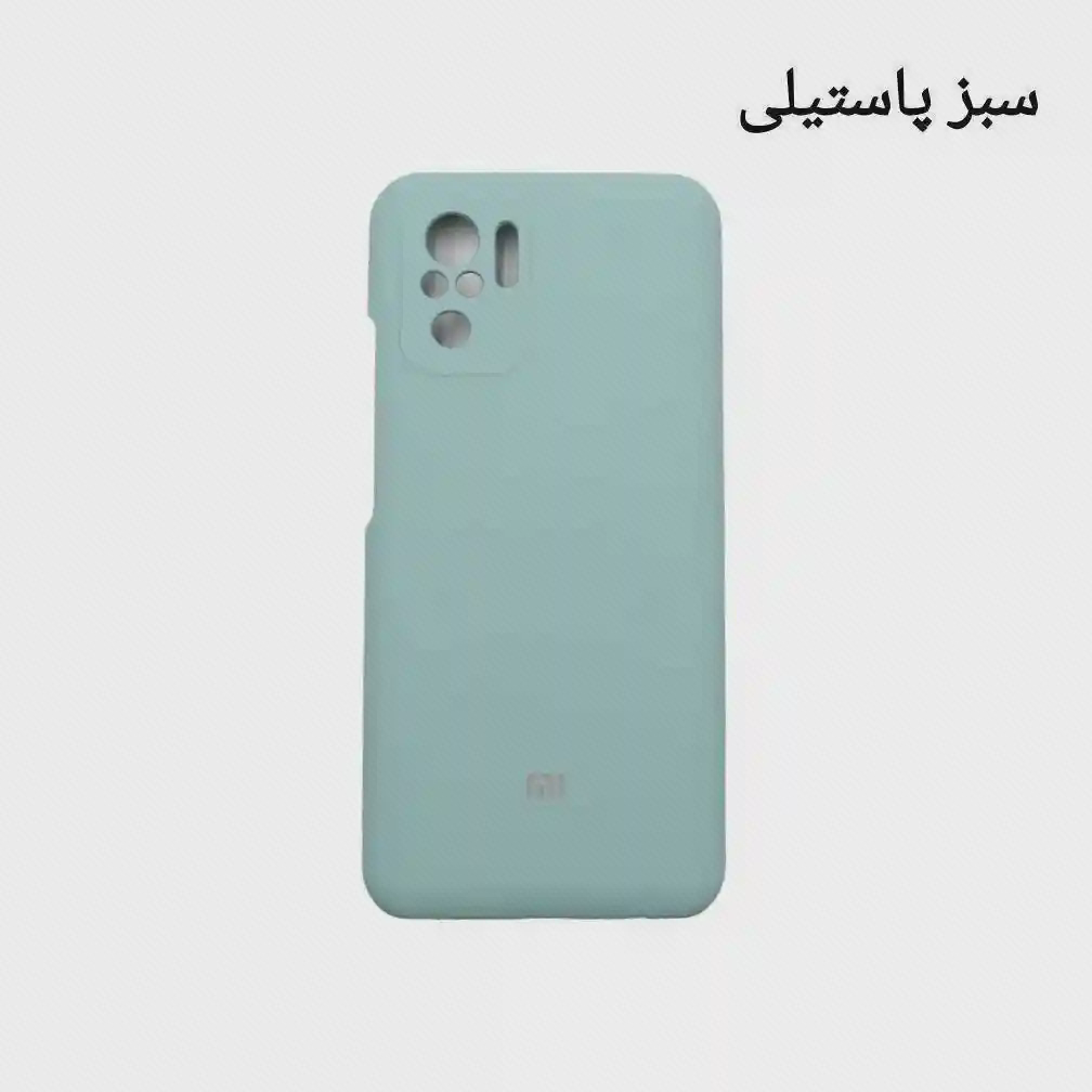 نمای کاور سبز پاستیلی Redmi Note 10S کاور سیلیکونی سبز پاستیلی شیائومی Redmi Note 10S از نمای پشت