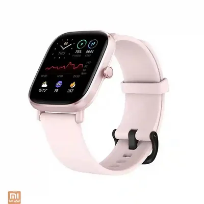 ساعت هوشمند Amazfit GTS 2 Mini صورتی با قاب رزگلد