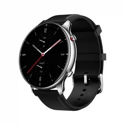 نمای سهربع Amazfit GTR 2 ساعت هوشمند Amazfit GTR 2 با قاب نقرهای از نمای مایل