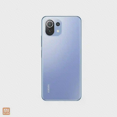 نمای پشتی Mi 11 Lite 8/128 آبی بدنه آبی گوشی شیائومی Mi 11 Lite 8/128 با دوربین پشت