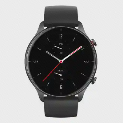 نمای روبهروی Amazfit GTR 2 مشکی ساعت هوشمند شیائومی Amazfit GTR 2 مشکی با صفحه عقربهای