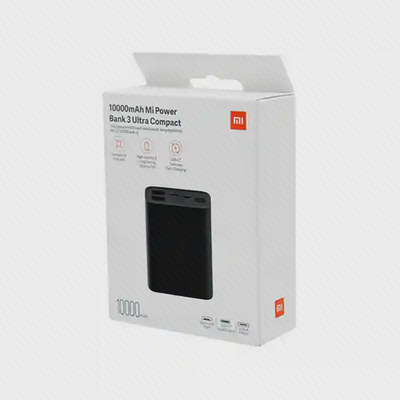 جعبه پاوربانک شیائومی 3 Ultra Compact ظرفیت ۱۰۰۰۰ میلی‌آمپر