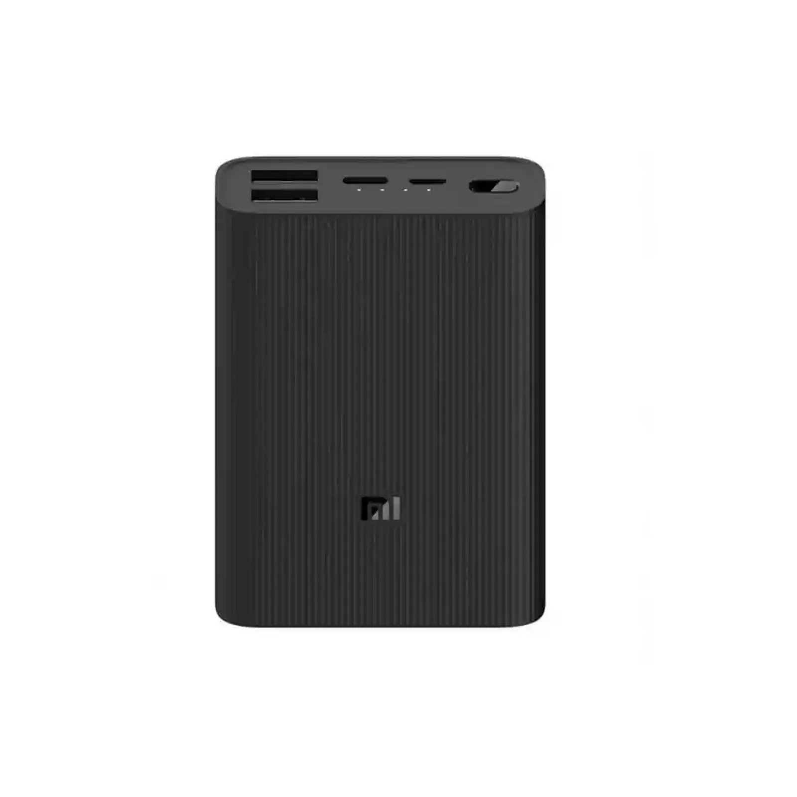 پاوربانک شیائومی 3 Ultra Compact مشکی با بدنه شیاردار