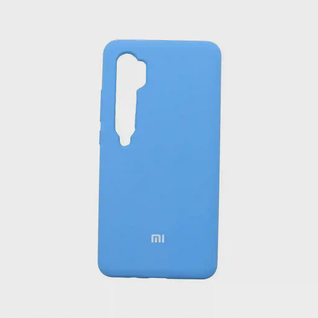 کاور سیلیکونی آبی شیائومی Mi Note 10 با لوگوی Mi
