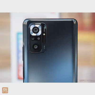 جزئیات ماژول دوربین Xiaomi Redmi Note 10 Pro نمای نزدیک دوربین پشت گوشی تیره شیائومی Redmi Note 10 Pro