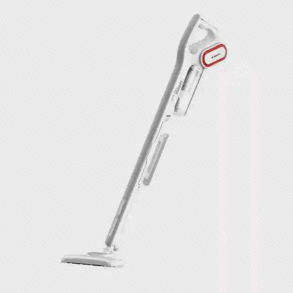 نمای کامل جاروبرقی شیائومی Deerma DX700 جاروبرقی عصایی سفید Deerma DX700 از نمای جانبی