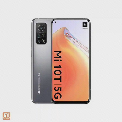طراحی نمایشگر و پنل پشتی Xiaomi Mi 10T 5G خاکستری نمای جلو و پشت گوشی خاکستری شیائومی Mi 10T 5G 8/128