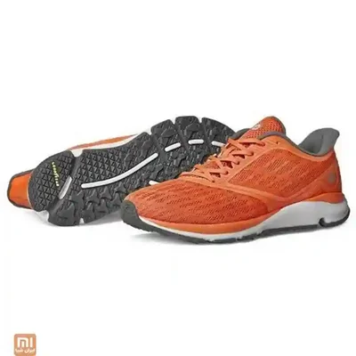رویه و کف زیرین کفش زنانه Amazfit Outdoor نارنجی کفش ورزشی نارنجی Amazfit Outdoor همراه نمای زیره ضدلغزش