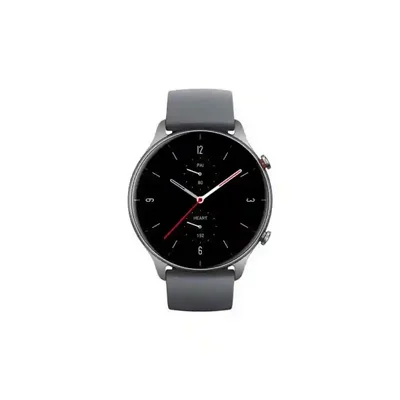نمای اصلی ساعت هوشمند Amazfit GTR 2e شیائومی نمای روبهروی ساعت هوشمند شیائومی Amazfit GTR 2e با صفحه گرد مشکی