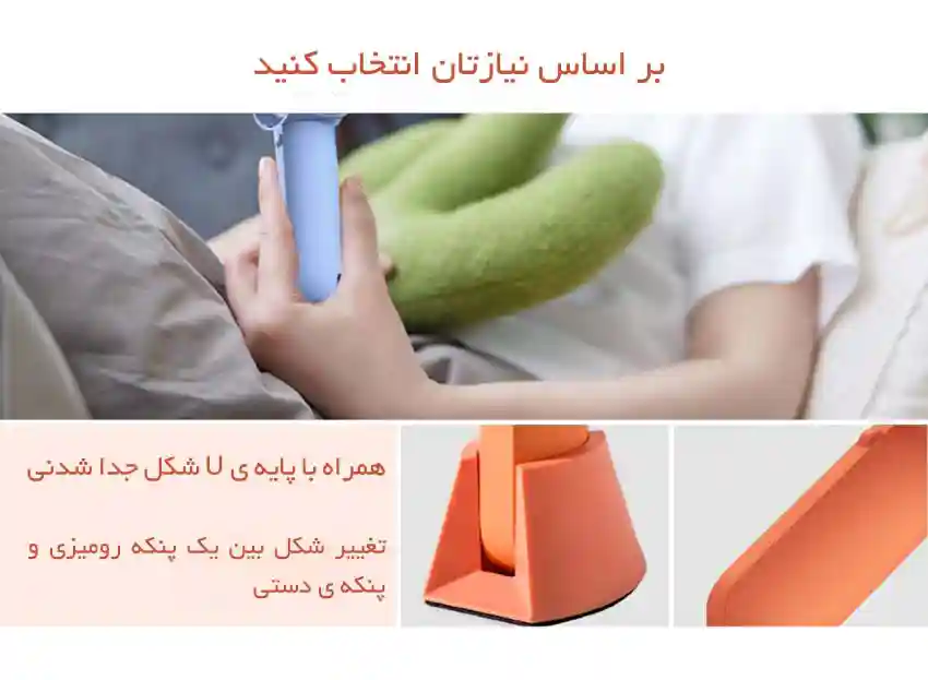 پنکه شارژی قابل حمل شیائومی مدل VH F03 - تصویر توضیحات 1