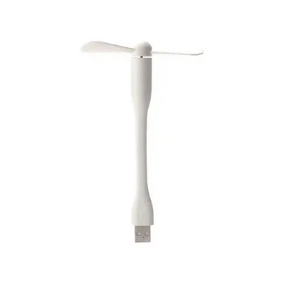 نمای اصلی پنکه پرتابل Xiaomi USB Fan سفید پنکه همراه USB شیائومی سفید با گردن انعطافپذیر و پروانه دوپره