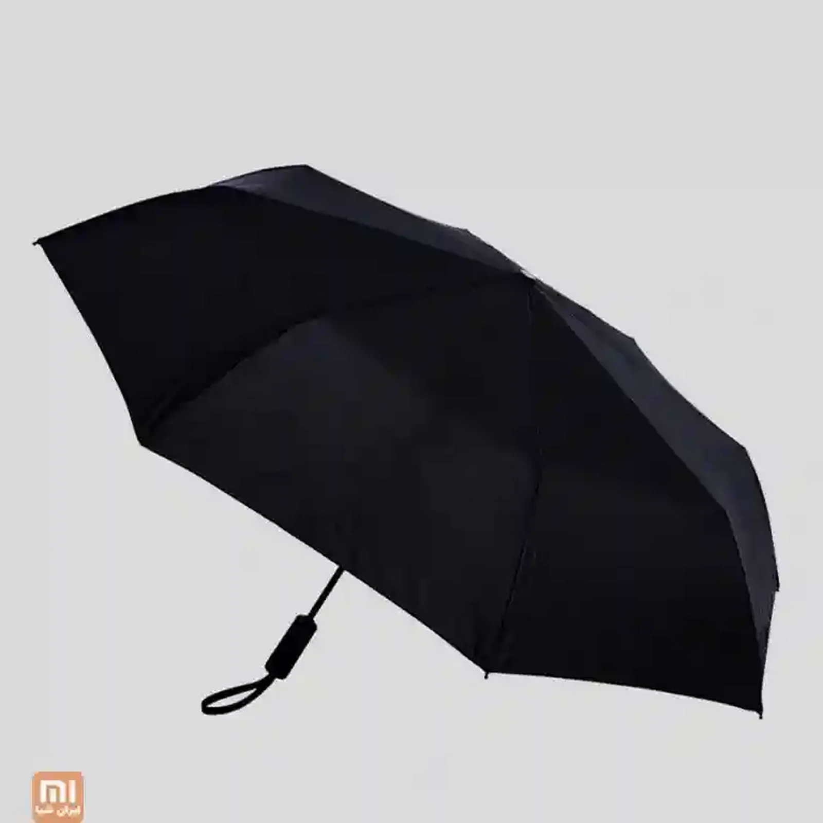 طراحی پنلهای چتر تاشو Xiaomi 90 Fun نمای نزدیک سایبان و دسته چتر مشکی شیائومی 90 Fun