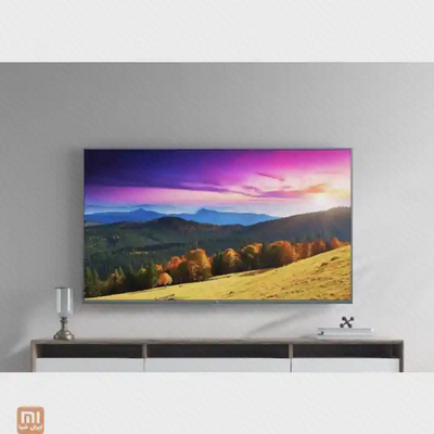 نصب دیواری تلویزیون هوشمند Xiaomi 4S 65 اینچ تلویزیون 65 اینچ شیائومی 4S نصب شده روی دیوار بالای میز تلویزیون