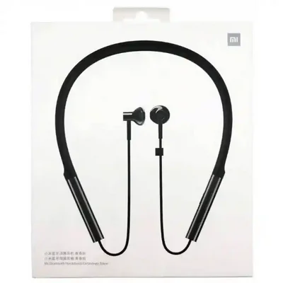 جعبه هندزفری شیائومی Mi Bluetooth Neckband Earphones Basic با تصویر محصول مشکی
