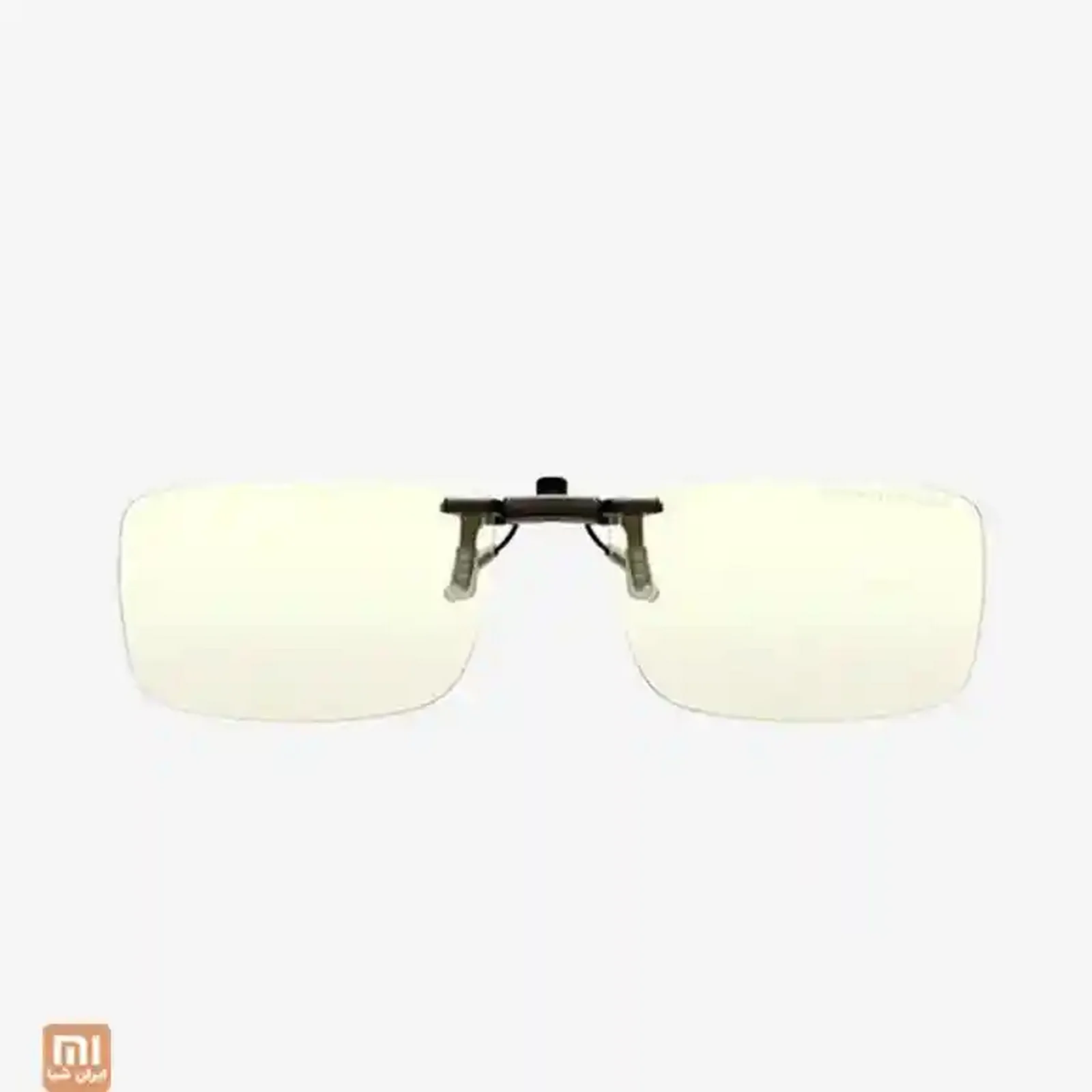 نمای جلویی کلیپس عینک Xiaomi TS Clip On کلیپس عینک محافظ چشم شیائومی TS Clip On با لنز مستطیلی زرد روشن