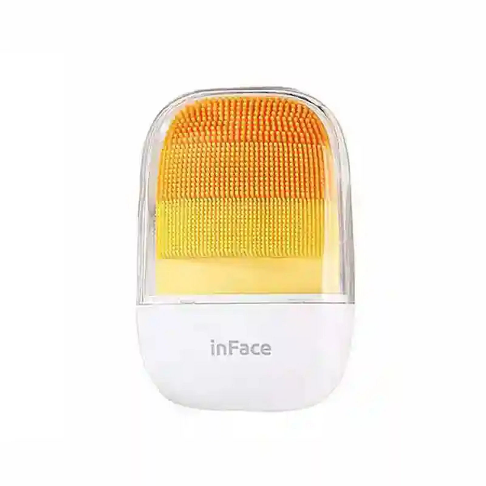 پاک‌کننده و ماساژور صورت InFace شیائومی زرد و نارنجی با برس سیلیکونی