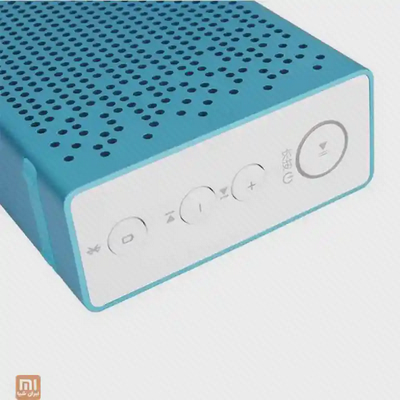 پنل دکمه‌های اسپیکر آبی شیائومی Square Box 2 با کنترل صدا و پخش