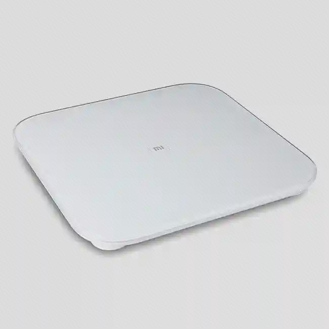 نمای سهرخ ترازو Xiaomi Mi Scale 2 ترازو هوشمند سفید شیائومی Mi Scale 2 با سطح یکدست و گوشههای گرد