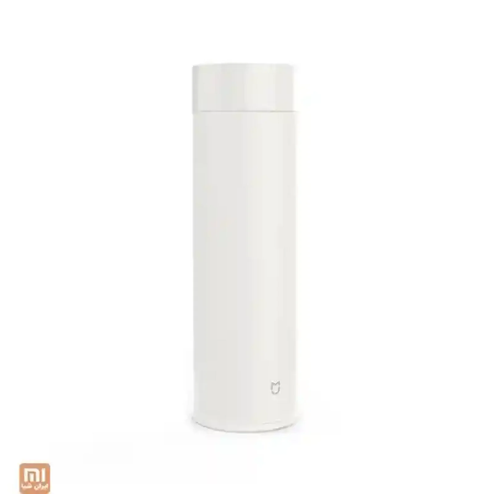 فلاسک وکیوم سفید شیائومی Mijia 500ML با بدنه استوانه‌ای و درپوش پیچی
