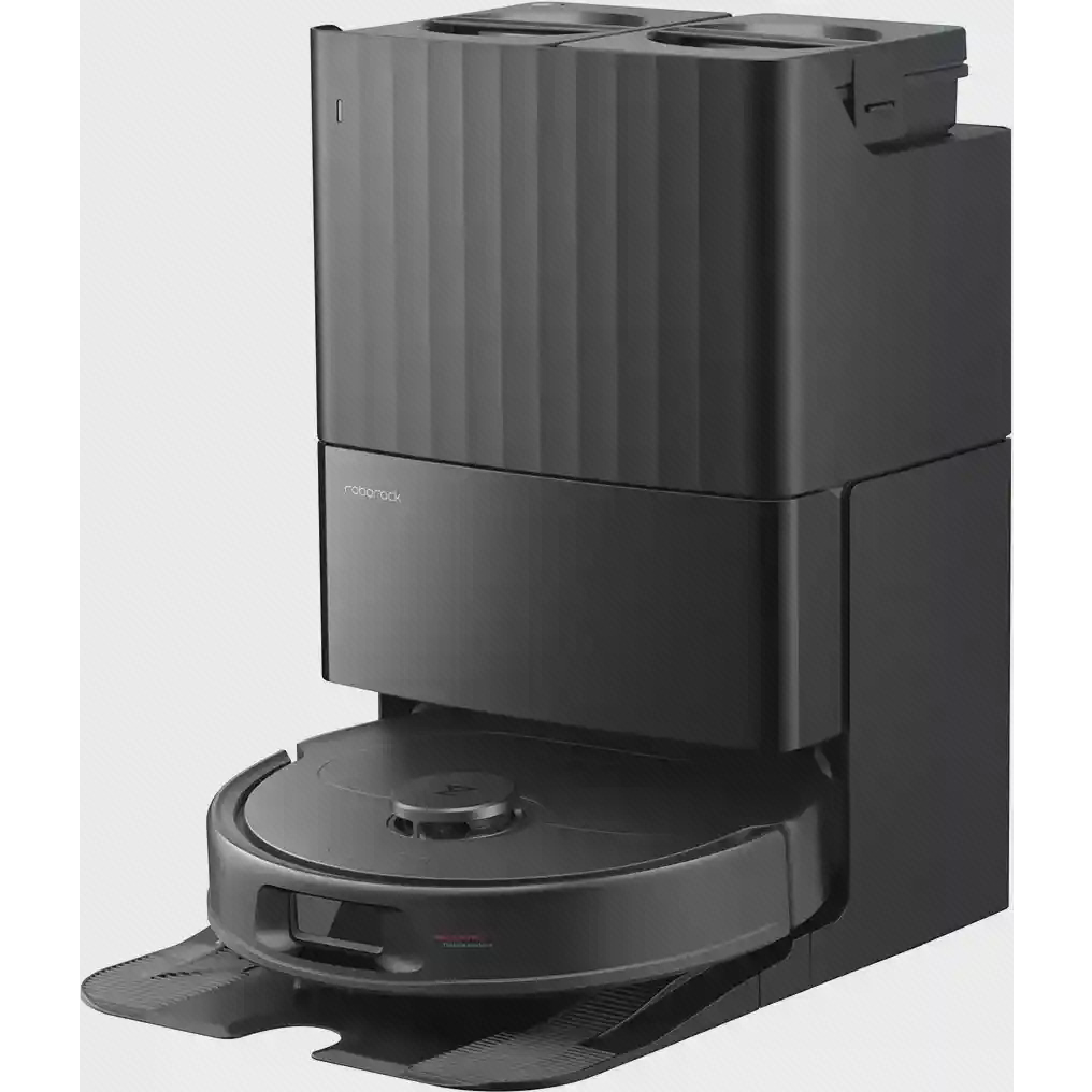 زاویهٔ جانبی ایستگاه و جارو QR 598 نمای زاویهدار داک و جارو رباتیک Roborock QR 598