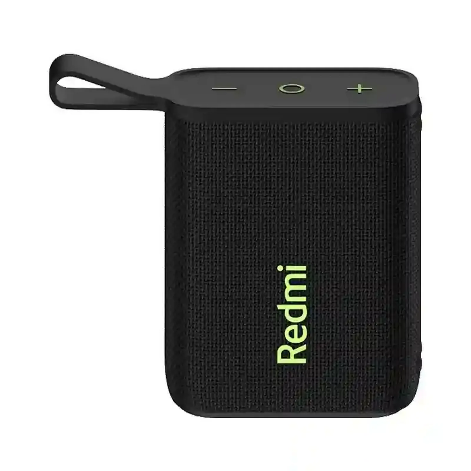 نمای اصلی اسپیکر شیائومی Redmi ASM11A اسپیکر بلوتوثی مشکی Redmi ASM11A با بند حمل و دکمههای کنترل