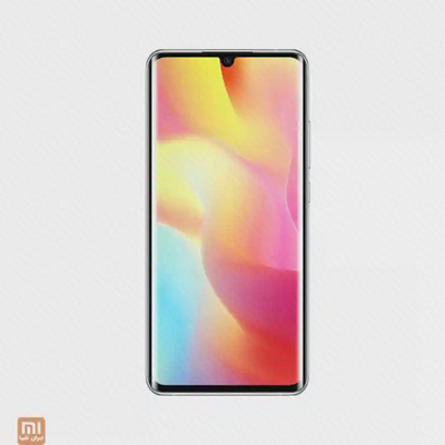 نمای جلوی گوشی Xiaomi Mi Note 10 Lite گوشی شیائومی Mi Note 10 Lite با نمایشگر خمیده و تصویر رنگی