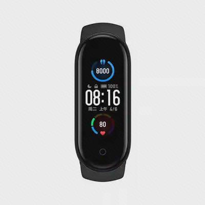 مچ بند هوشمند شیائومی Mi Band 5 مشکی با نمایشگر رنگی روشن