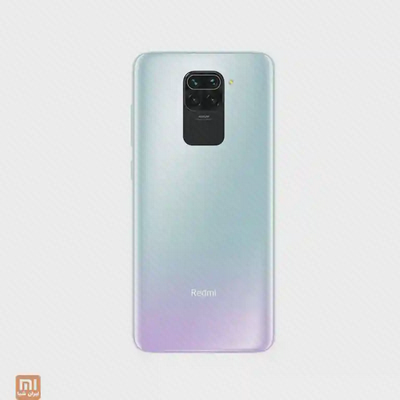 قاب پشتی سفید صدفی گوشی Redmi 9 ظرفیت ۳۲ گیگ با دوربین مرکزی