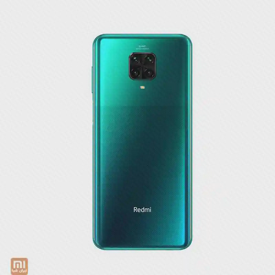 پشت سبز Redmi Note 9 Pro نسخه ۶۴ گیگ با قاب مربعی چهار دوربین