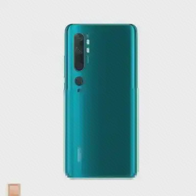 قاب پشتی فیروزه‌ای Mi Note 10 Pro با ردیف پنج دوربین و نشان 108MP