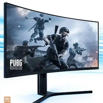 مانیتور خمیده ۳۴ اینچ شیائومی در حال نمایش بازی PUBG