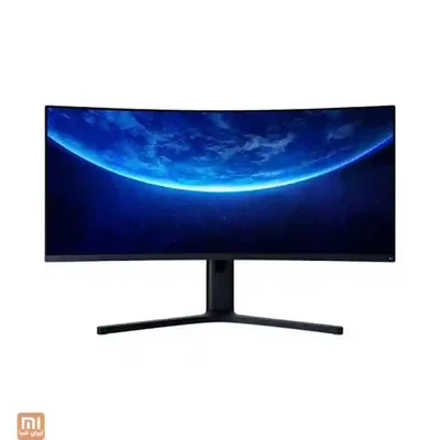 مانیتور گیمینگ خمیده شیائومی ۳۴ اینچ با پایه V شکل مشکی