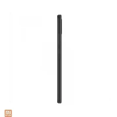 ضخامت بدنه گوشی Redmi 9A نمای باریک کناری گوشی مشکی Redmi 9A از زاویه پروفایل