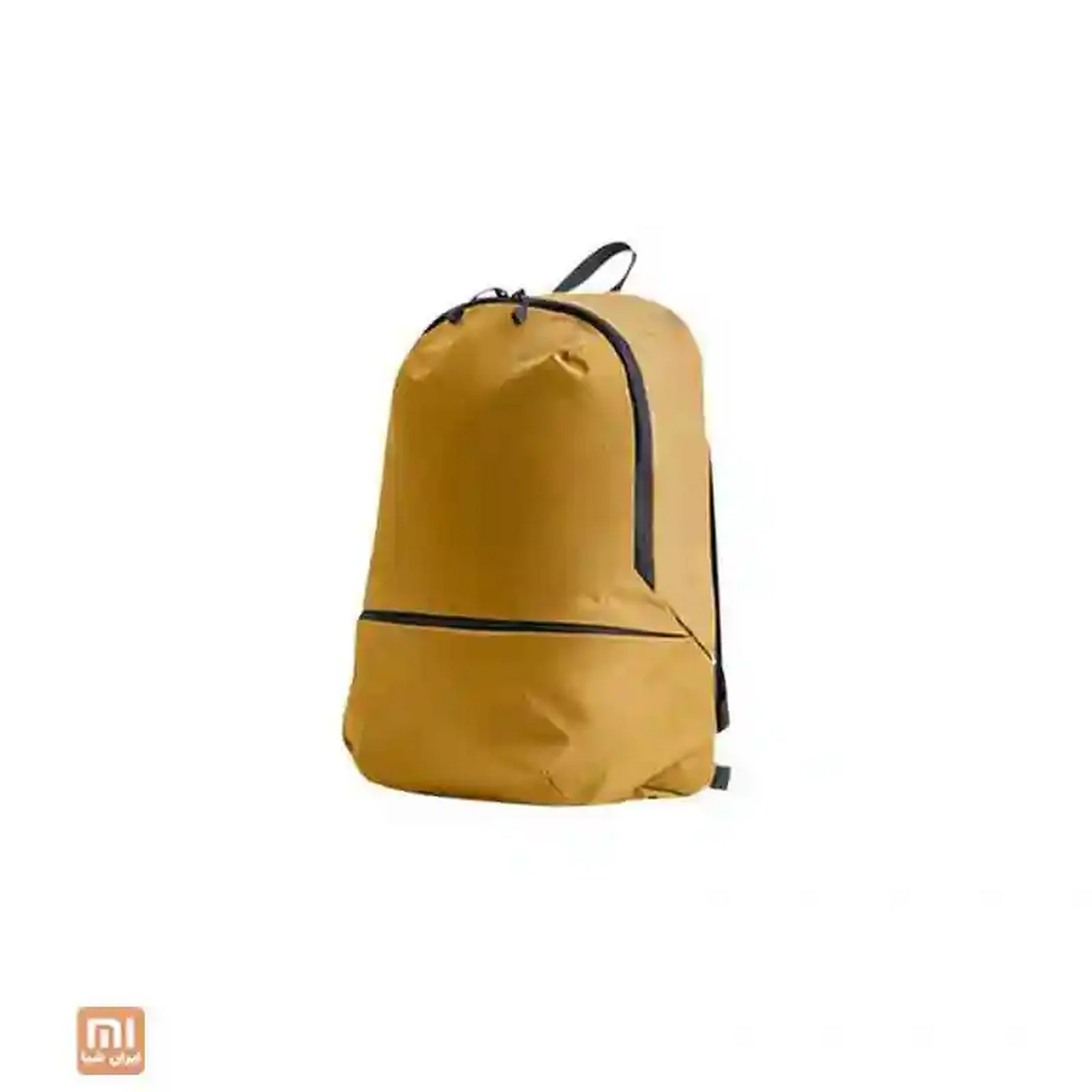 نمای محصول کوله Xiaomi ZAJIA زرد کوله پشتی ضدآب زرد شیائومی ZAJIA با زیپ مشکی و جیب جلویی
