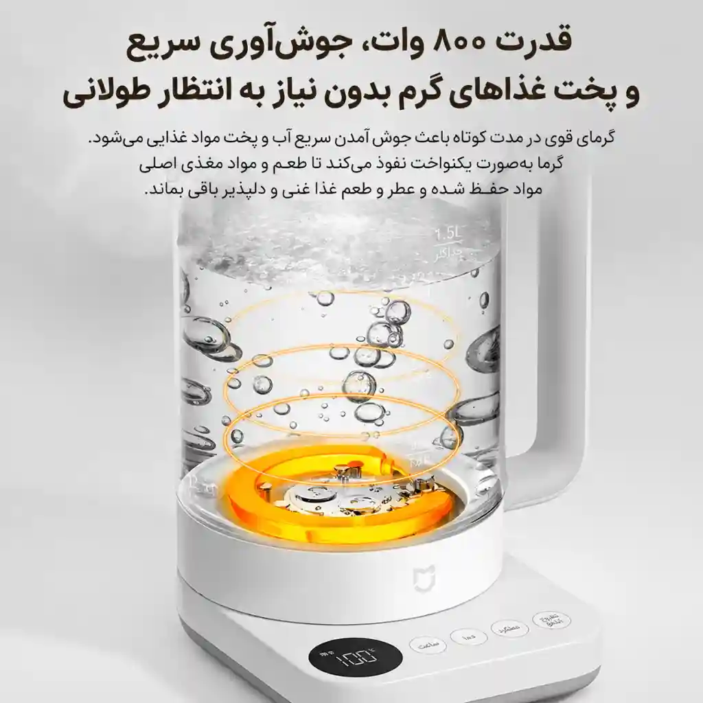 کتری برقی 1.5 لیتری شیائومی مدل Mijia N1 MJDGNYSH01DEM (ورژن چین) - تصویر توضیحات 4