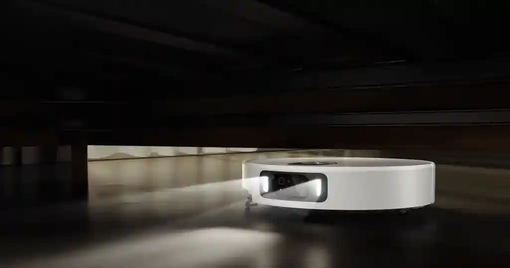 جارو رباتیک شیائومی Xiaomi Robot Vacuum 5 Pro - دید در شب با هوش مصنوعی و چراغ: نظافت در شب و روز