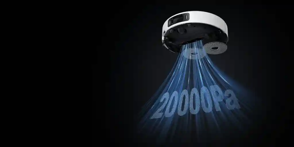جارو رباتیک شیائومی Xiaomi Robot Vacuum 5 Pro - قدرت مکش فوقالعاده 20000 پاسکال: مکش قوی برای از بین بردن آلودگیهای سرسخت