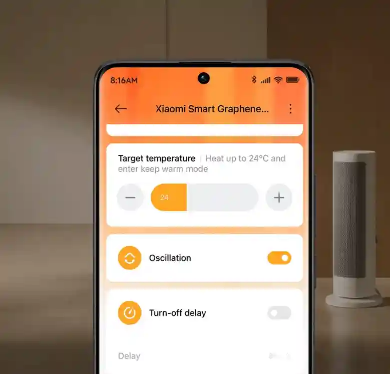 بخاری هوشمند فن دار شیائومی مدل LSNFJ04ZMEU Xiaomi Fan Heater - کنترل هوشمند از راه دور با Xiaomi Home