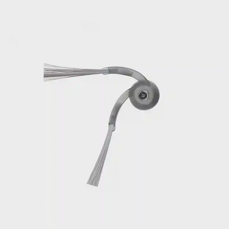 برس جانبی سه شاخه Roborock Z70 خاکستری با رشته‌های باریک