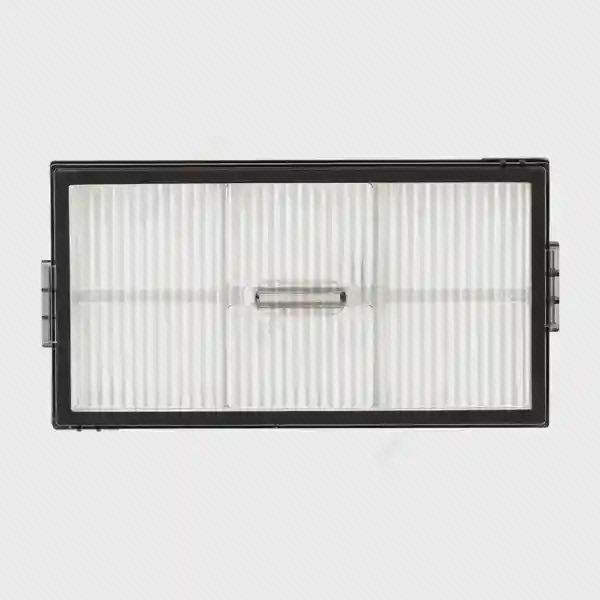 فیلتر مستطیلی جارو رباتیک Roborock Z70 با قاب مشکی و سطح چین‌دار سفید
