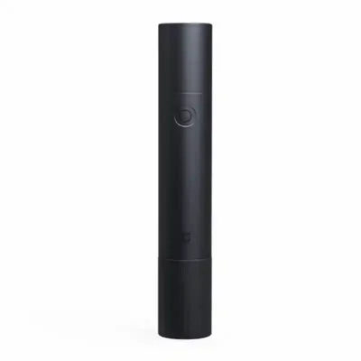نمای اصلی چراغ قوه شیائومی Mijia N613 چراغ قوه چندمنظوره Mijia N613 مشکی با بدنه استوانهای و کلید گرد