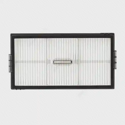 جزئیات قاب فیلتر جارو Roborock Saros 10R دستگیره وسط و گیرههای کناری فیلتر Roborock Saros 10R